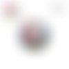 X2 cabochons fleuris 12mm