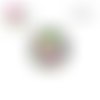 X2 cabochons fleuris 12mm
