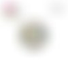 X2 cabochons fleuris 12mm