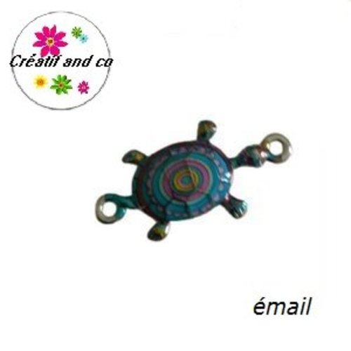 Connecteur tortue émail 25mm