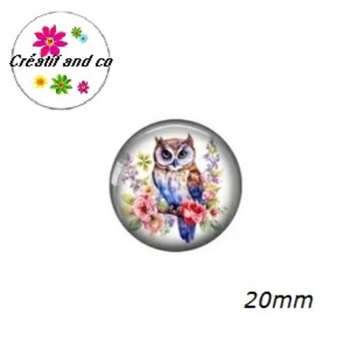 Cabochon hibou  20mm