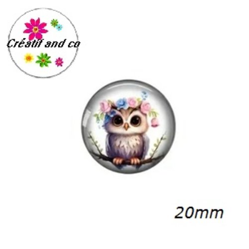 Cabochon hibou  20mm