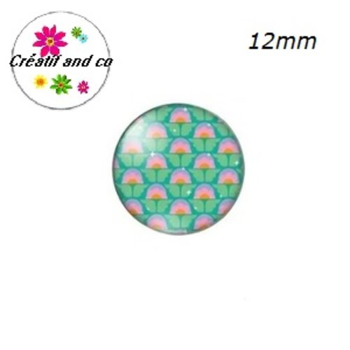 X2 cabochons à motifs 12mm