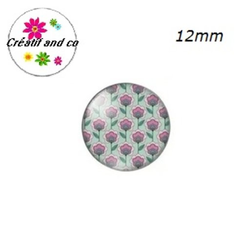 X2 cabochons à motifs 12mm