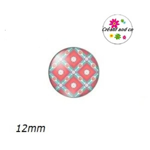 X2 cabochons à motifs 12mm