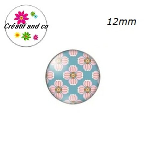 X2 cabochons à motifs 12mm