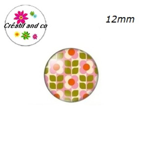 X2 cabochons à motifs 12mm