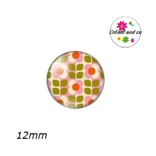 X2 cabochons à motifs 12mm