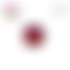 X2 cabochons fleuris 12mm