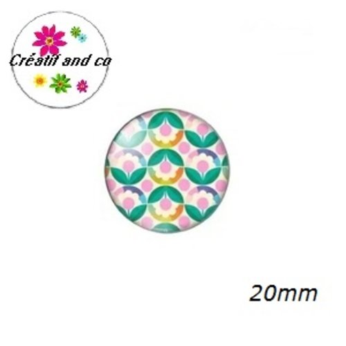 Cabochon à motifs  20mm