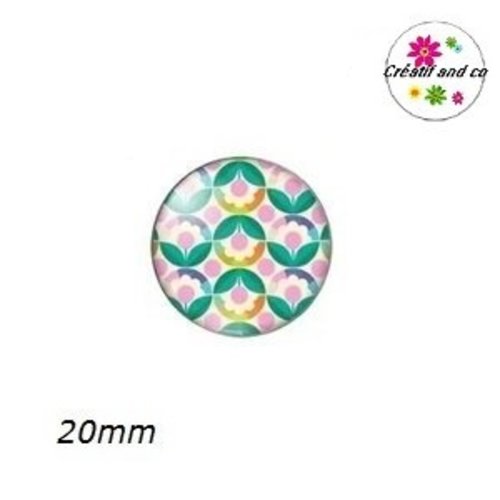 Cabochon à motifs  20mm