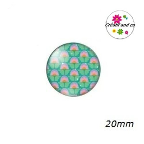 Cabochon à motifs  20mm