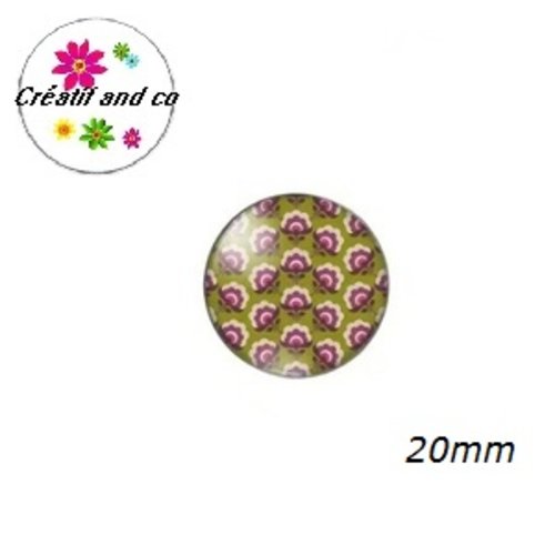 Cabochon à motifs  20mm
