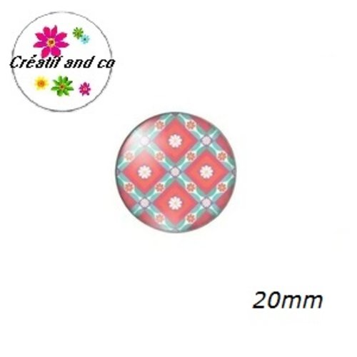 Cabochon à motifs  20mm