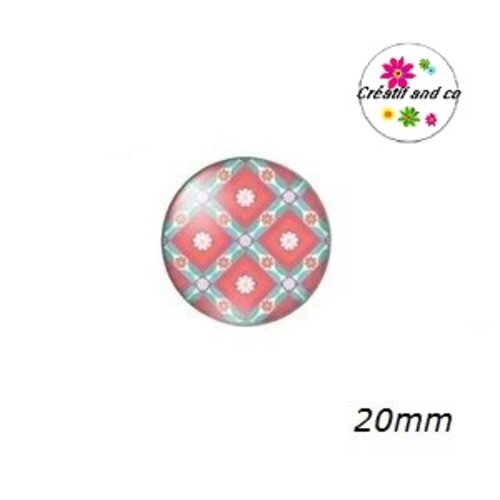 Cabochon à motifs  20mm