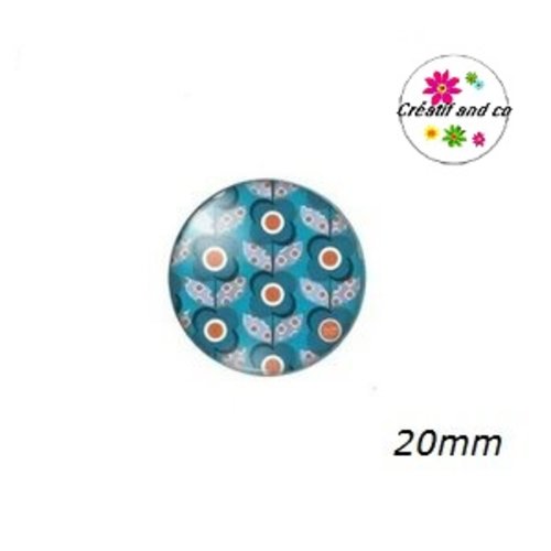 Cabochon à motifs  20mm