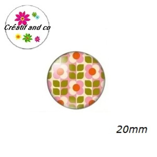 Cabochon à motifs  20mm