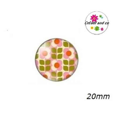 Cabochon à motifs  20mm