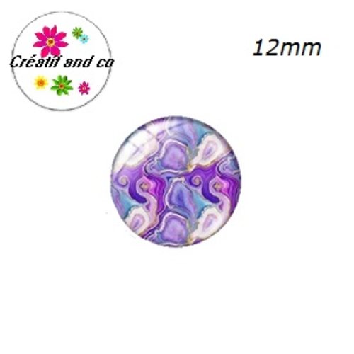 X2 cabochons à motifs 12mm