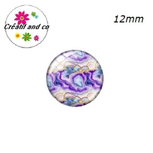 X2 cabochons à motifs 12mm