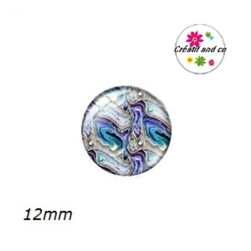 X2 cabochons à motifs 12mm
