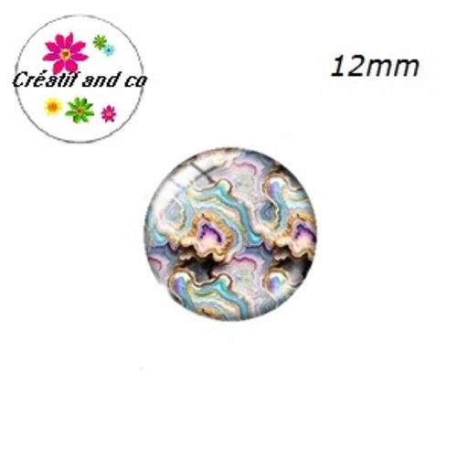 X2 cabochons à motifs 12mm