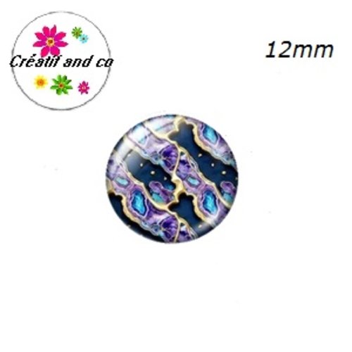 X2 cabochons à motifs 12mm