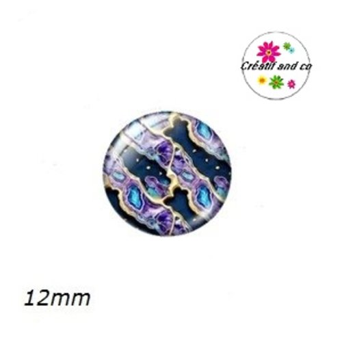 X2 cabochons à motifs 12mm