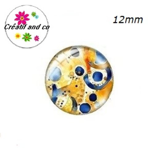 X2 cabochons à motifs 12mm