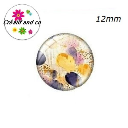 X2 cabochons à motifs 12mm
