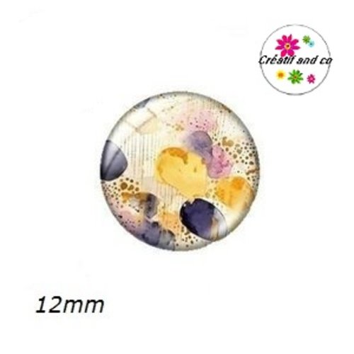 X2 cabochons à motifs 12mm