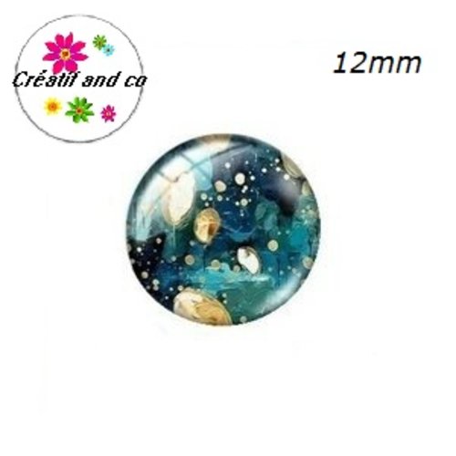 X2 cabochons à motifs 12mm