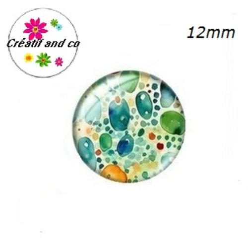 X2 cabochons à motifs 12mm
