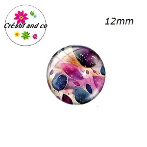 X2 cabochons à motifs 12mm