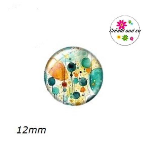 X2 cabochons à motifs 12mm
