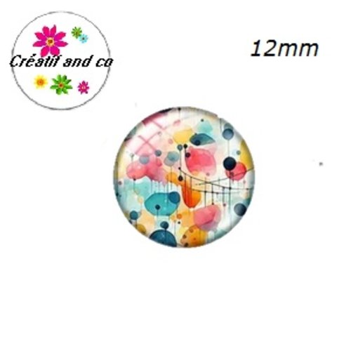 X2 cabochons à motifs 12mm