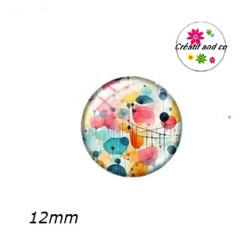 X2 cabochons à motifs 12mm