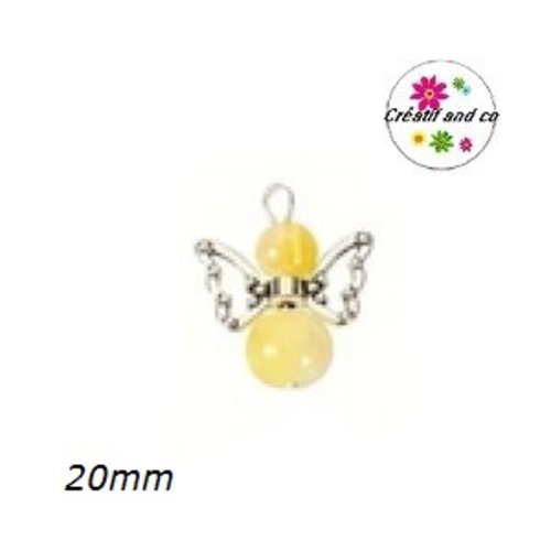 Breloque pendentif ange jaune