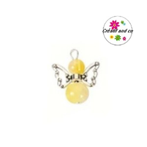 Breloque pendentif ange jaune