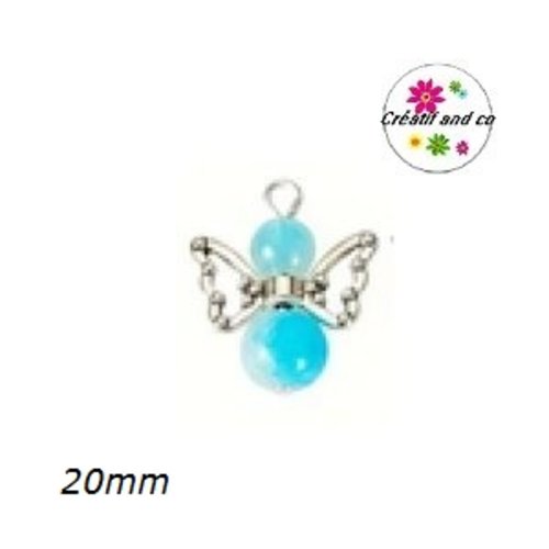Breloque pendentif ange bleu