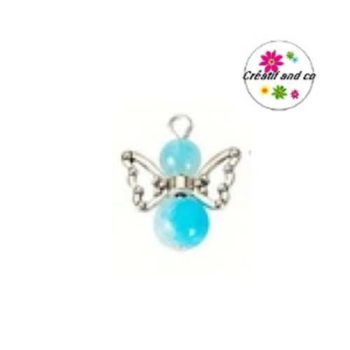 Breloque pendentif ange bleu