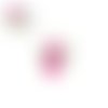 Breloque pendentif ange fuschia