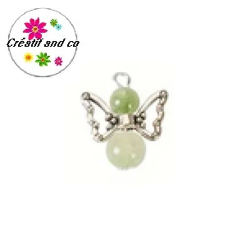 Breloque pendentif ange vert d'eau