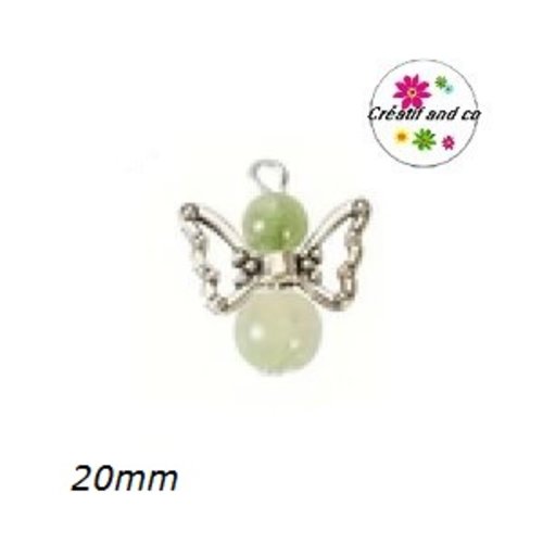 Breloque pendentif ange vert d'eau