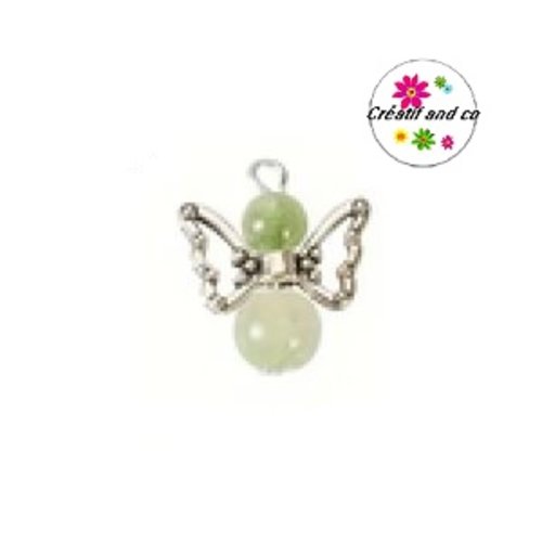 Breloque pendentif ange vert d'eau