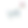 Perle noeud bleu clair acrylique 18mm