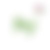 Perle noeud verte acrylique 18mm