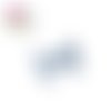 Perle noeud bleu acrylique 18mm