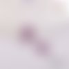 Breloque estampe losange mauve 20mm