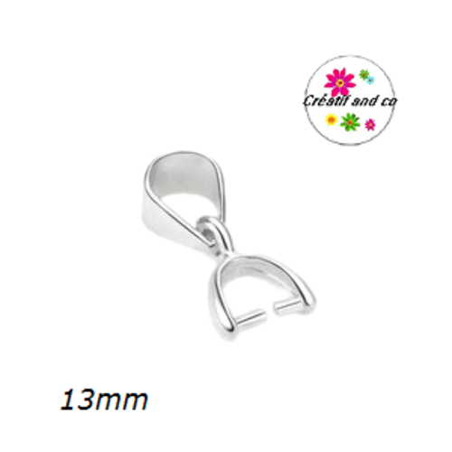 X5 bélières argentées 13mm